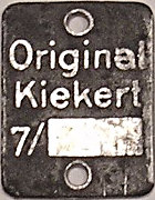 Type label Original-Kiekert 1950